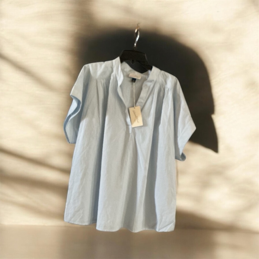 Universal Thread Light Blue Short-Sleeve Button-Down Shirt